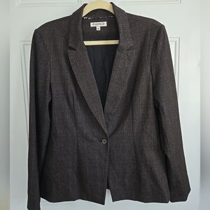 Nanette Lepore Ladies Size 8 Brown One Button Blazer